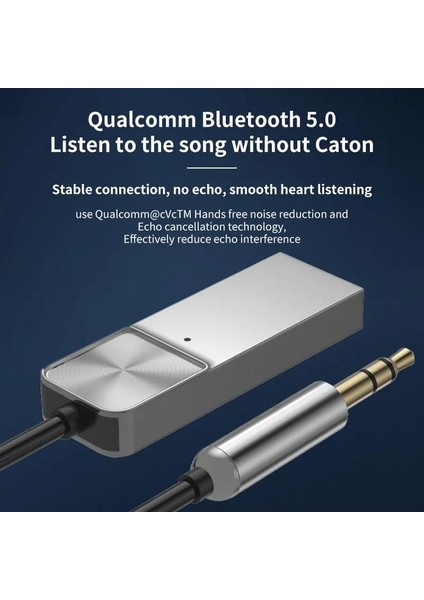 MT06 Mikrofonlu Araç Bluetooth 5.1 Kiti Herhangi Bir Kulaklık Aux Çıkışını Kablosuz Bağlantı Yapar fiyatları