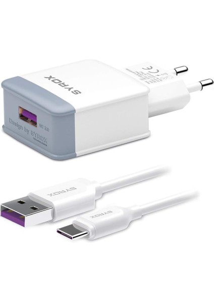 Syrox Q32 Ouıck 3.0 Type-C Şarj Cihazı Set, 3.0A 5W