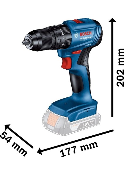 Professional Gsb 185-LI Akülü Darbeli Delme Vidalama Makinesi (18 Volt, Solo, Yumuşak/sert Tork: 21/50 Nm; Plastik Çanta, Akü ve Şarj Cihazı Dahil Değildir) modelleri