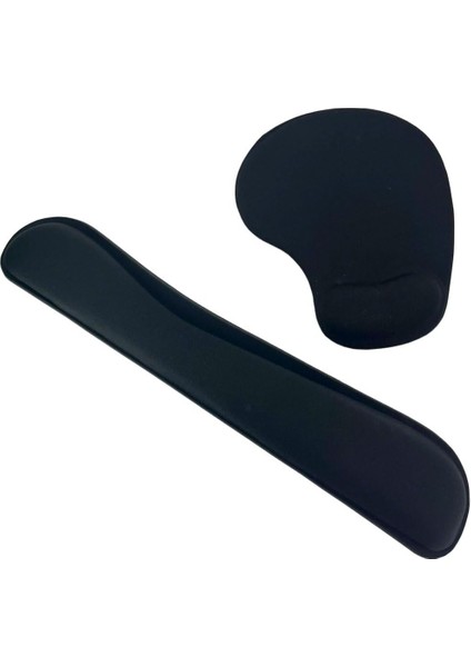 Mousepad Bilek Destekli ve Direk Destekli Mouse Pad 2 Parça Set Kumaş Yüzey Kaymaz Alt Taban Kullanıcı Dostu Şık ve Rahat Tasarım Fare Altlığı