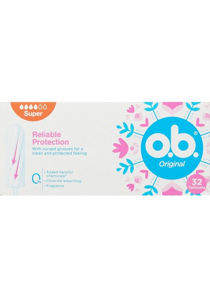 O.b. Original Super Tampon 32'li Paket