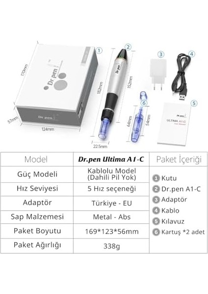 East Medikal Dr.pen Ultima A1C Kablolu Dermapen Cihazı Kalıcı Makyaj fiyatları