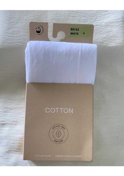 Beyaz Cotton Kadın Külotlu Çorap Pamuklu & Mat 60 Den Pantyhose fırsatları