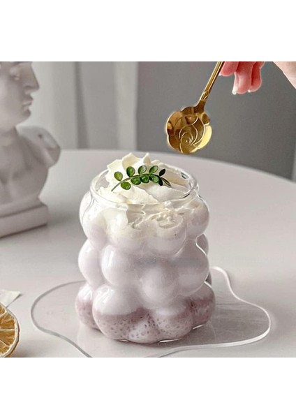 Dayanıklı Borosilikat Üzüm Boncuk Şekilli Kahve ve Sunum Bardağı Borosilikat