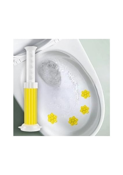 Tineke Wc Tuvalet Temizleme Jeli Klozet Jel Blok Koku Giderici Desenli Klozet Jeli Limon Sarı 1 Adet modelleri