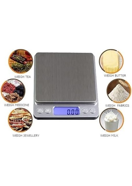 I2000 Terazi 500G / 0.01G Cep Tartısı Mücevher,bozuk,takı,mutfak Terazisi fiyatları
