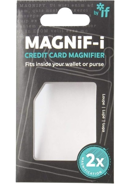 Magnif-I Kredi Kart Büyüteç 2x