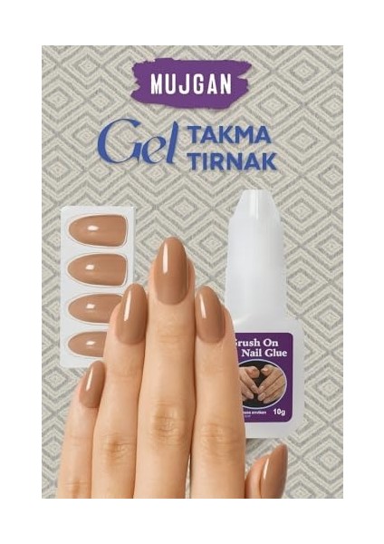 Yumuşak Jel Tırnak. Uçları Önceden Uygulanmış Baz Kat ve Uç Astarı Önceden Hazırlanmış Sahte Tırnaklar Tırnak Sanatı. Ekstra Tırnak Yapıştırıcı.