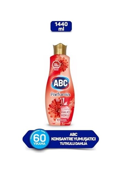 Abc Parfumia Tutkulu Dahlia 60 Yıkama Çamaşır Yumuşatıcısı (1 x 1440 Ml) fiyatları