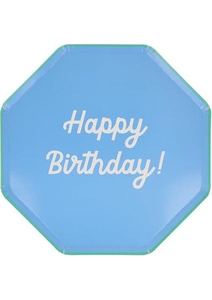 - Happy Birthday Tabaklar - L - 8 Adet modelleri