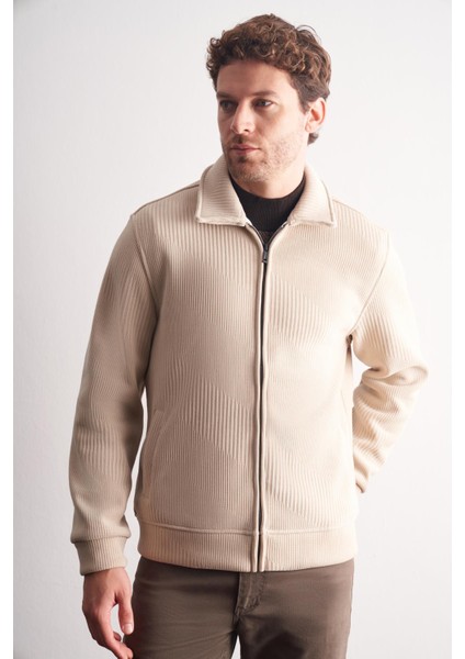 Koyu Bej Polo Yaka Slim Fit Pamuklu Casual Mont 1007255128 modelleri
