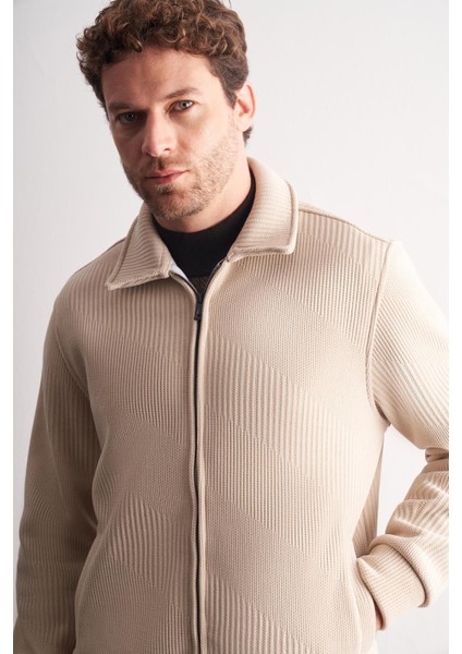 Koyu Bej Polo Yaka Slim Fit Pamuklu Casual Mont 1007255128 fırsatları