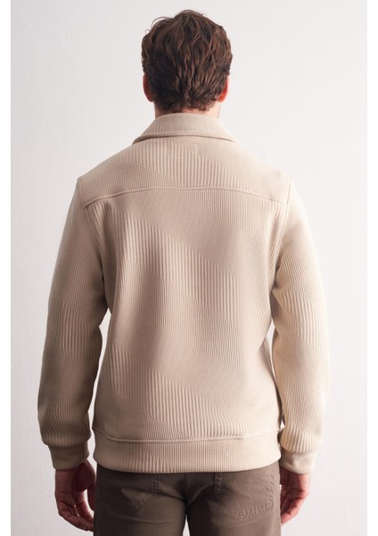 Koyu Bej Polo Yaka Slim Fit Pamuklu Casual Mont 1007255128 indirimleri