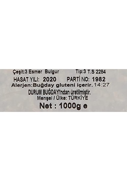 Reis Kepekli Pilavlık Bulgur 1 kg fiyatları