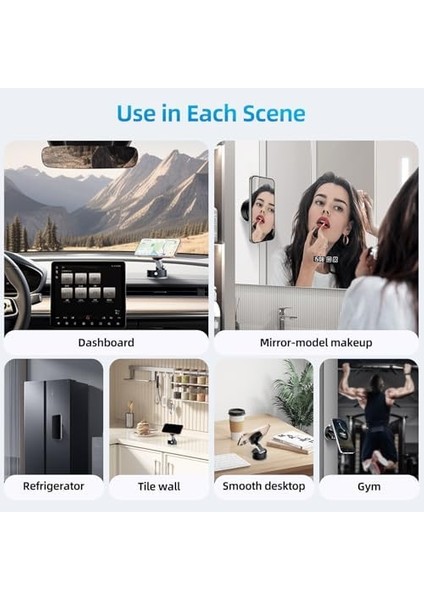 Vakumlu Manyetik Telefon Tutacağı, Ayarlanabilir Vakumlu Manyetik Araç Telefonu Tutacağı, Katlanabilir Vakumlu Manyetik Cep Telefonu Tutacağı, Stand Telefon Tutacağı, modelleri