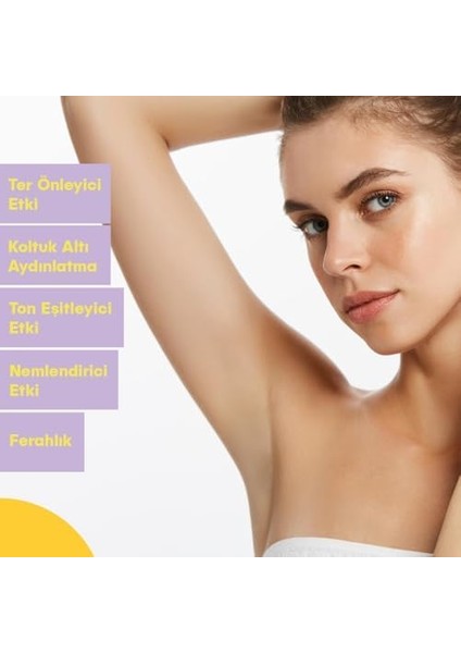 She Vec Roll On The Floor - Terleme Önleyici Beyazlatma Etkili Iz Bırakmayan Antiperspirant Roll-On 75ML