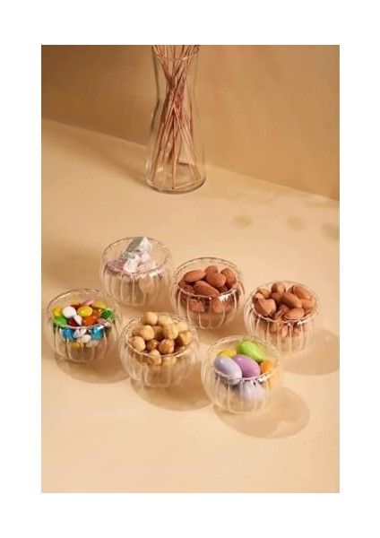 Mini Borosilikat Çizgi Detaylı Çift Cidarlı Çerezlik Şekerlik Sosluk Kahve Yanı Sunumluk Kase modelleri