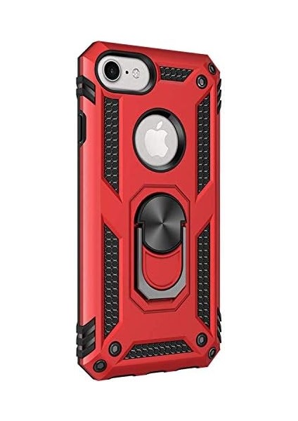 6s Plus Için Kılıf Military Ring Holder Kırmızı [ 6s Plus ile Uyumlu Kılıf - Kırmızı] modelleri