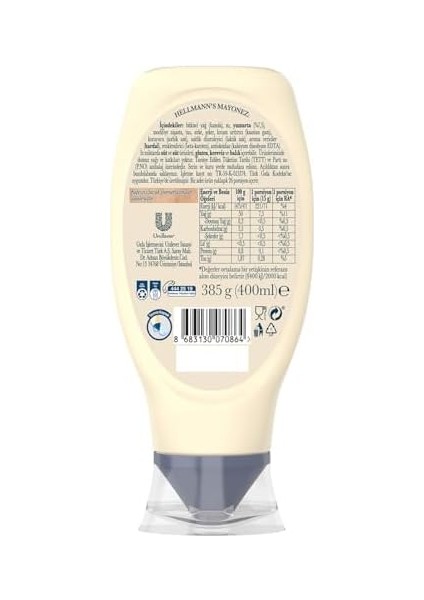 Hellmanns Mayonez 385G fiyatları