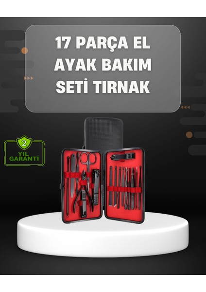 17 Parçalık Profesyonel Manikür Seti – Paslanmaz Çelik - CHT8841-8154