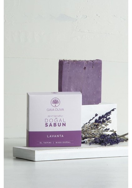 Lavantalı ve Zeytinyağlı El Yapımı Doğal Sabun