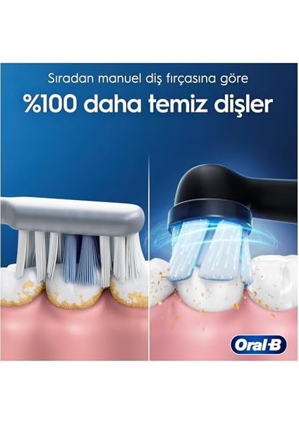 Oral-B Io 2 Siyah Diş Fırçası - Siyah, Seyahat Kabı ile
