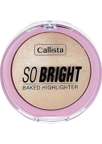 Callista So Bright Baked Highlighter Aydınlatıcı 01 Snowy Glowy Light