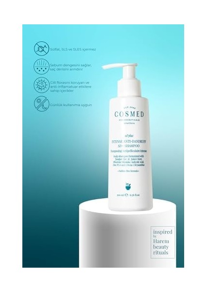 Cosmed Yağlı Kepek Karşıtı Sülfatsız Şampuan - Ardıç Katranı, Sarı Kantaron ve Meyan Kökü Içerikli fiyatları