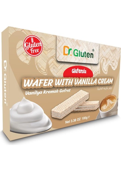 Dr. Gluten Vanilyalı Gofret (Glutensiz)