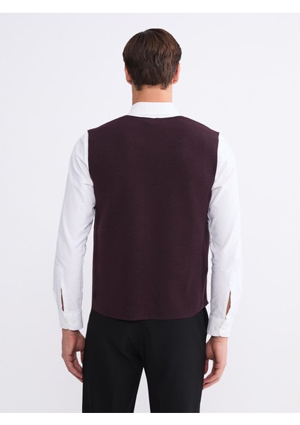 Yeni Sezon Standart Kalıp V Yaka Erkek Triko Yelek fırsatları