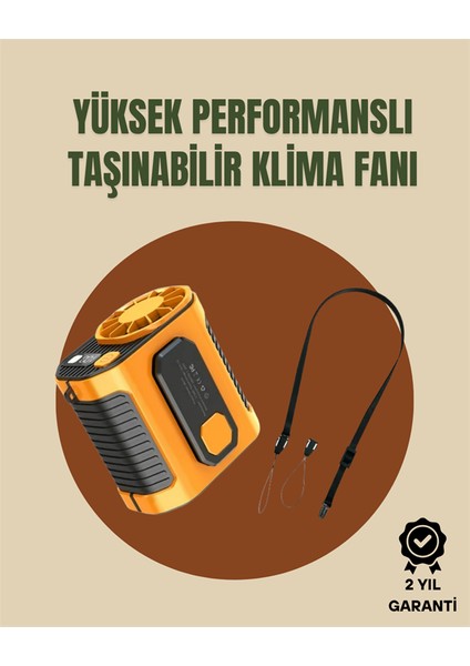 Taşınabilir USB Şarjlı Turbo Fan – 3 Modlu Soğutma Hafif & Kompakt - CHT6761-8668