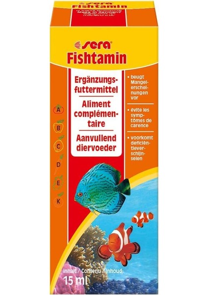Sera Fishtamin 15 ml Balık Vitamini fiyatları