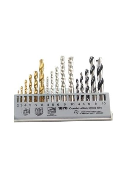 16 Parça Metal Ağaç Duvar Delme Uçları Full Set Profesyonel fiyatları