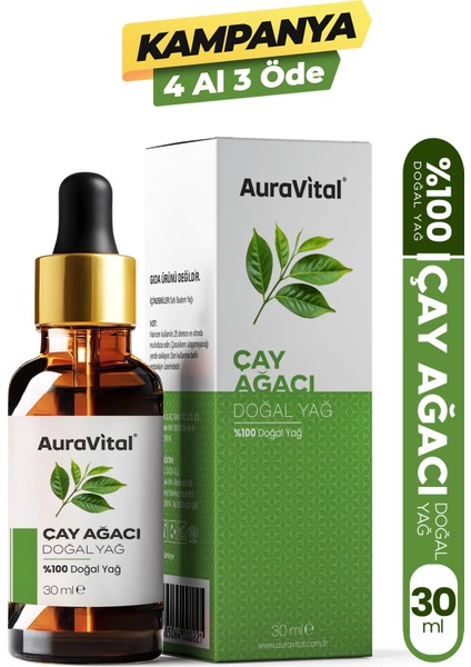Çay Ağacı Yağı 30 ml % 100 Saf ve Doğal