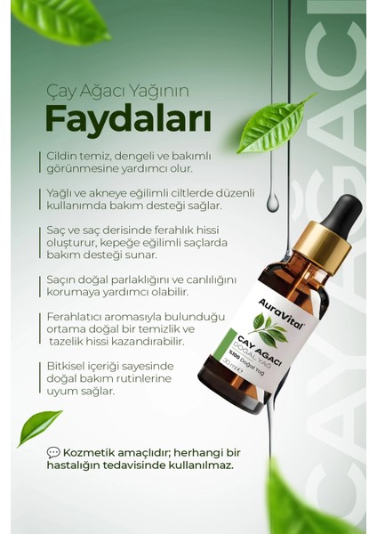 Çay Ağacı Yağı 30 ml % 100 Saf ve Doğal modelleri