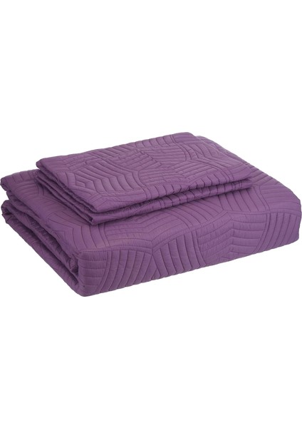 Yatak Örtüsü Seti Çift Kişilik Mor, Gündelik