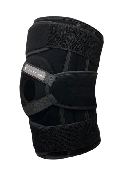 Flexy Medical Diz Ağrısı Için Silikon Patella Ligament Destekli Ayarlanabilir Dizlik, Menisküs Yırtığı, Artrit, Diz Ağrısı, Eklem Ağrısı, Bağ Yırtılması, Kas ve Eklem Koruması Sağlar