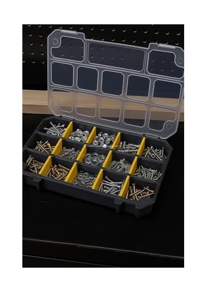 Proalet Made Slim Organizer 12 Bölmeli, Şeffaf, Düzenleyici Kutu, Polipropilen Malzeme, Çekmece Içi ve Masaüstü Kullanım Için, Hafif Taşınabilir, Saklama Kutusu modelleri