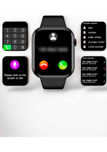 Akıllı Saat Arama Cevaplayan Dokunmatik Ekran Bleutooth Bağlantılı - CHT9175-2331 indirimleri