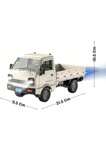 Kumandalı Rc Kamyonet, Işıklı, Buhar Atan, Şarjlı Iş Makinesi Araç Yük Taşıma Aracı Kamyonet (Beyaz) fiyatları