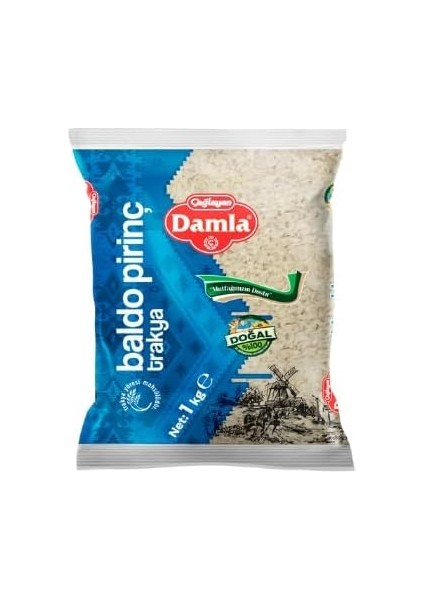 Damla Trakya Baldo Pirinç 1 kg