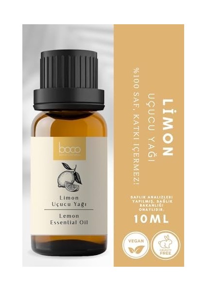 Limon Uçucu Yağı, Saf ve Doğal, Buhurdanlık, Difüzör, Masaj, Banyo, Spa, Cilt,tırnak ve Saç 10 ml fiyatları