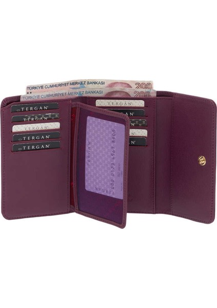 Mor Hakiki Deri Kadın Cüzdan - S1CB00005788-A89