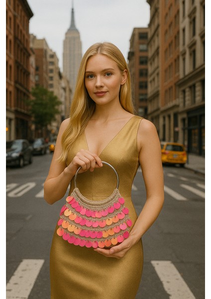 Pullu, Payetli Çanta. Düğün, Nişan, Şık Geceler Için Ideal