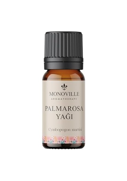 Monoville Palmarosa Uçucu Yağı 10 ML%100 Saf ve Doğal (Palmarosa Essential Oil)