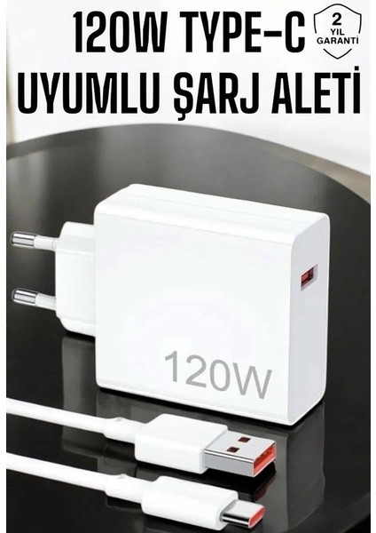 120W Şarj Aleti Type-C Uyumlu Turbo Şarj Aleti - CHT5180-7997 fiyatları
