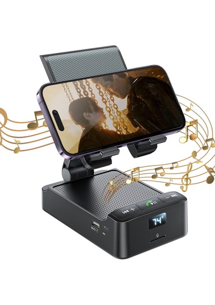 Kablosuz Bluetooth Hoparlörlü Cep Telefonu Standı
