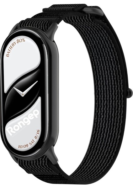 ile Uyumlu Mi Band 10/9/8 Için Hook Loop Kumaş Kordon Terletmeyen Nefes Alan Hafif Yapılı Cildi Tahriş Etmeyen Tasarımlı Yumuşak ve Rahat Mi Band 10 Kordonu