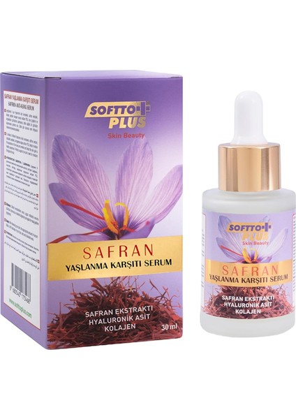 Softto Plus Safran Yaşlanma Karşıtı Serum 30 ml