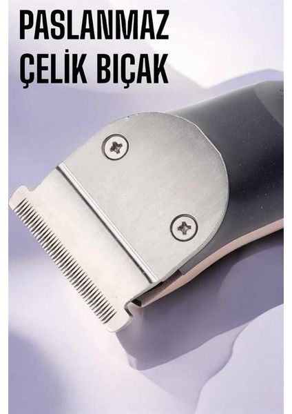 Paslanmaz Çelik Bıçaklı Hassas Çelik Bıçaklı Tıraş Makinesi - CHT7612-7749